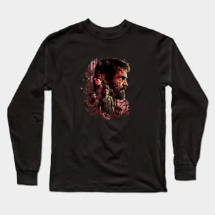 The Last of Us Pedro Pascal Joel inspired design Long Sleeve T-Shirt